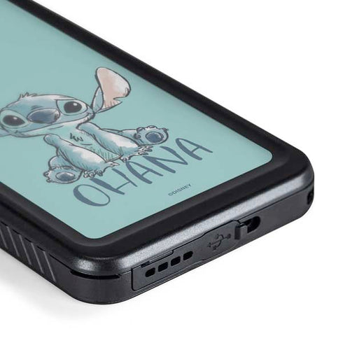 Disney Lilo and Stitch Ohana Galaxy S24 Waterproof Case